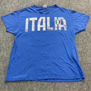 Italy national soccer team tshirt with a distressed ITALIA print
